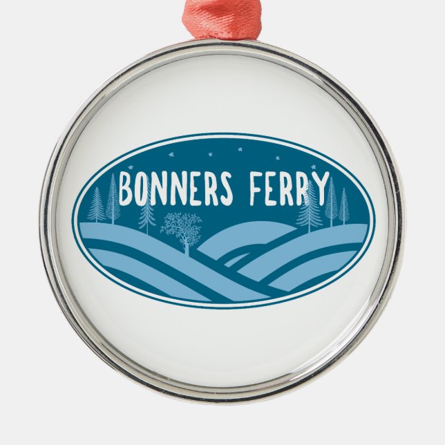 Bonners Ferry Idaho Außenbereich Ornament Aus Metall (Vorne)