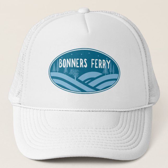 Bonners Ferry Idaho Außenbereich Truckerkappe (Vorderseite)