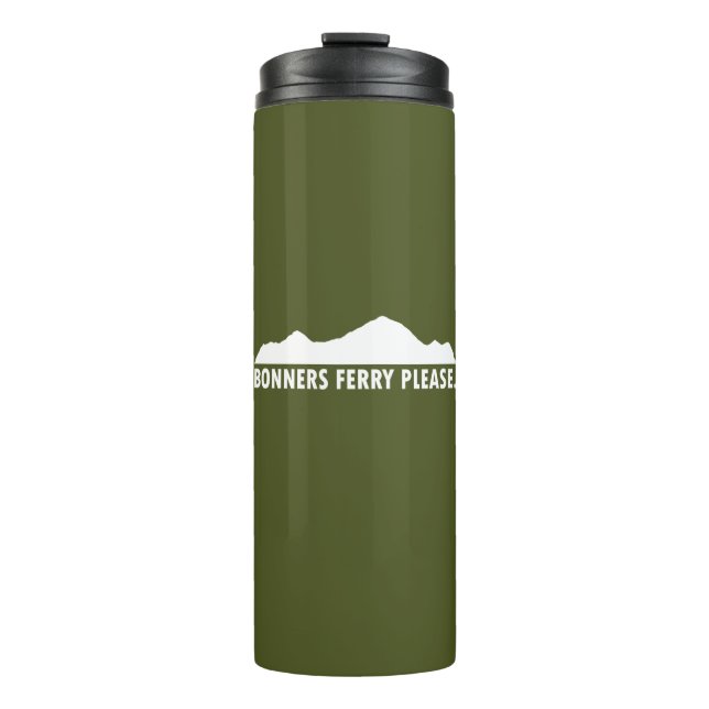 Bonners Ferry Idaho Bitte Thermosbecher (Vorderseite)