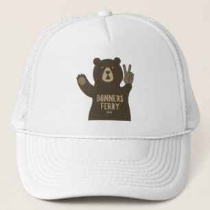 Bonners Ferry Idaho Peace Bär Truckerkappe