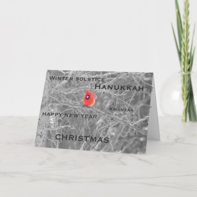 Bonnes Fêtes, carte de vacances (Devant)