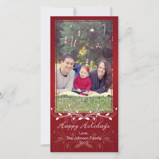 Bonnes fêtes carte photo de Noël