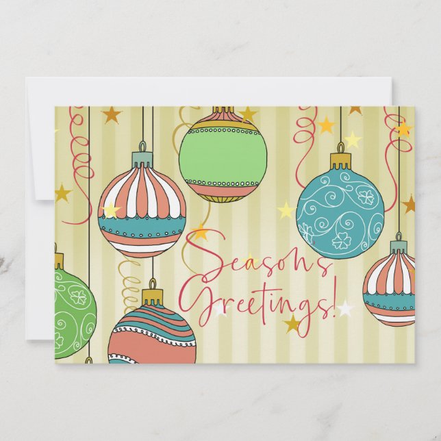 Bonnes Fêtes de Noël ! Carte (Devant)