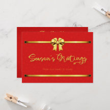 Bonnes Fêtes Invitation Carte Plat