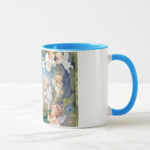 Bonnes fêtes la tasse de l'ange de bébé
