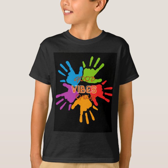 Bonnes vibes seulement T-shirt enfant (Devant)