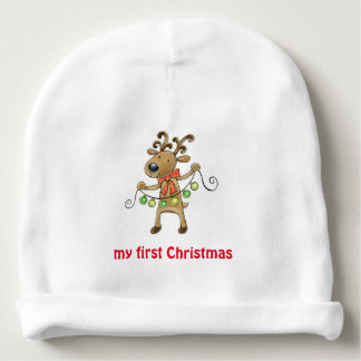 Bonnet Pour Bébé Ma première calotte de bébé de Noël