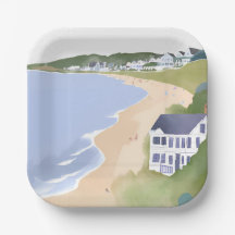 Bonnet Shores | Wasserfarben Rhode Island Strand