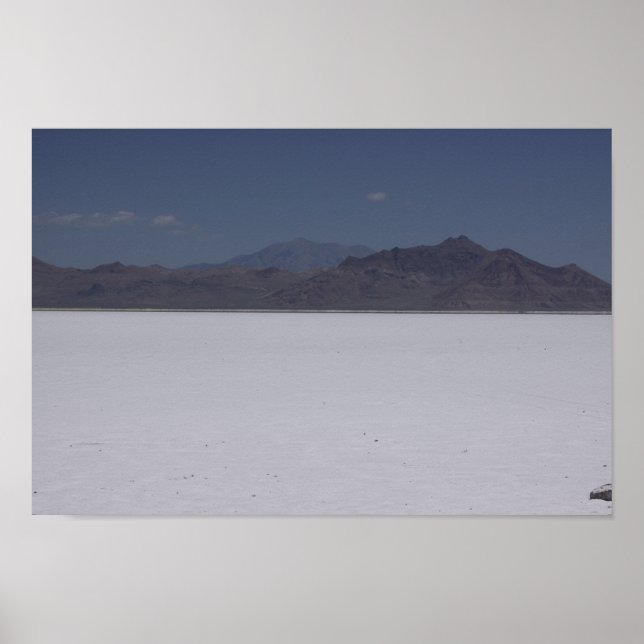 Bonneville Salt Flats, Utah Poster (Vorne)
