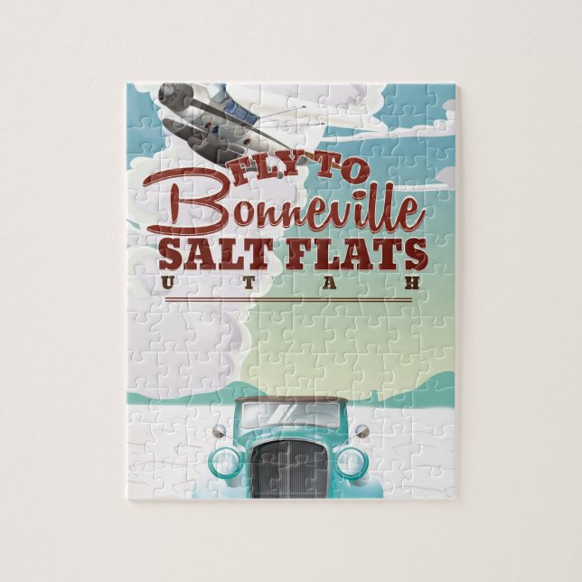 Bonneville Salz Flat Utah Jahrgang Reise (Vertikal)