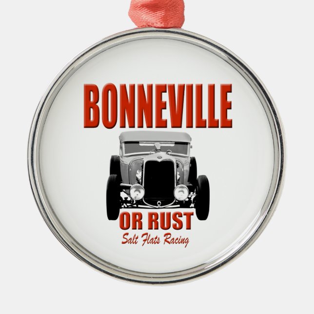Bonneville-Salzebenelaufen Silbernes Ornament (Vorne)