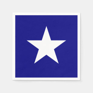 Bonnie-blauer Sumpf-Schwertlilie-weißer Stern Serviette