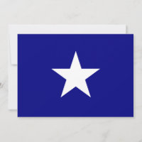 Bonnie Blue Flag mit Lone White Star Einladung