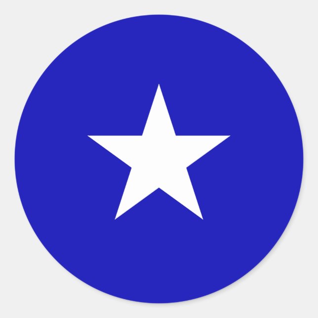 Bonnie Blue Flag Runder Aufkleber (Vorderseite)