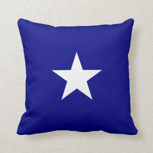 Bonnie Blue Flag White Star Kissen