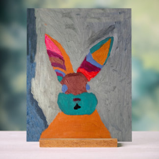 Bonnie Bunnie Acrylique Impression - CreativeDrew
