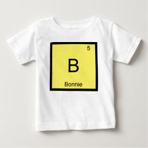 Bonnie Name Chemie Element Periodensystem Baby T-shirt