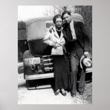 Bonnie Parker und Clyde Barrow 1933