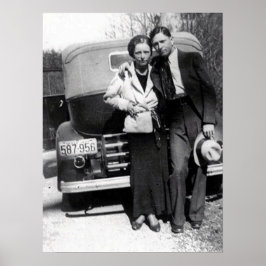 Bonnie Parker und Clyde Barrow 1933 Poster
