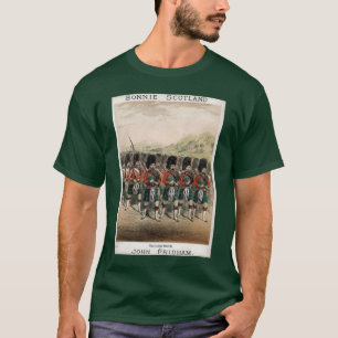 Bonnie Schottland - Dudelsackspieler auf Parade T-Shirt