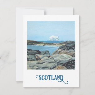 Bonnie Scotland North Berwick Bass Rock Fine Art Feiertagskarte