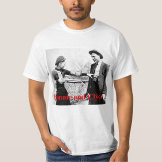 Bonnie und gekreuzte Liebhaber Clydes Stern oder T-Shirt