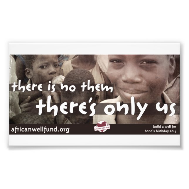 Bono Bday Well 2014 Foto Print (Vorne)