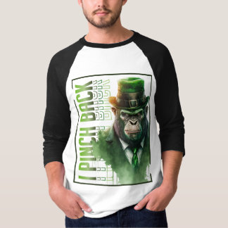Bono Chimp "I Pinch Back" 3/4 Sleeve T - Shirt