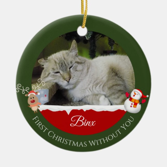 BONO Erste Weihnachten ohne Verzierung Keramik Ornament (Vorne)