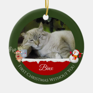 BONO Erstes Weihnachten ohne Dich Weihnachtsbauman Keramik Ornament
