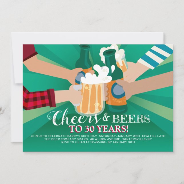 Bons amis et invitation à des bières (Devant)