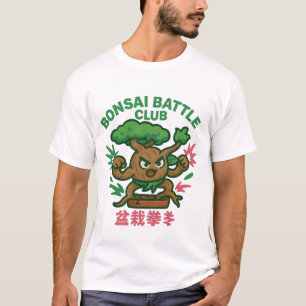Bonsai Battle Club – Wilde Wurzeln, Ruhiger Geist T-Shirt