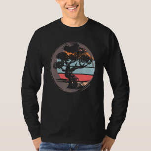 Bonsai-Baum Buddhismus Japanische Kanji Meditat T-Shirt