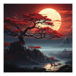 Bonsai Baum Fotodruck