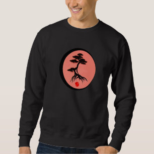 Bonsai-Baum Japanische Kalligrafie Zen Natur Mini  Sweatshirt