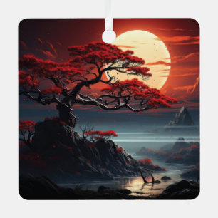 Bonsai Baum  Ornament Aus Metall