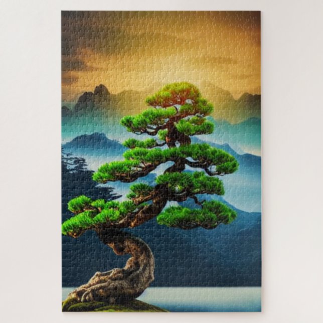 Bonsai-Baum-Puzzle (Vertikal)