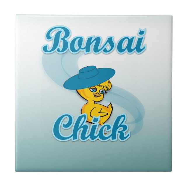 Bonsai Chick #3 Fliese (Vorderseite)