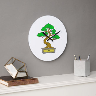 Bonsai clock große wanduhr