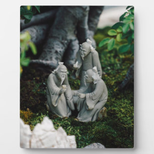 Bonsai Figurines Fotoplatte