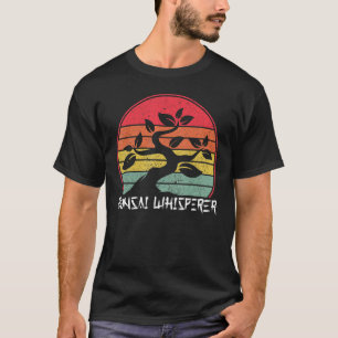 Bonsai-Flüsterer Japanischer Traditionsgarten Retr T-Shirt