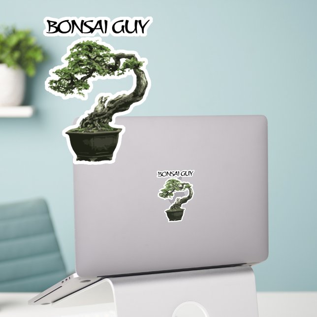 Bonsai guy funny quote for bonsai lovers aufkleber (Von Creator hochgeladen)