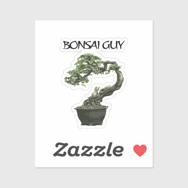 Bonsai guy funny quote for bonsai lovers aufkleber (Blatt)