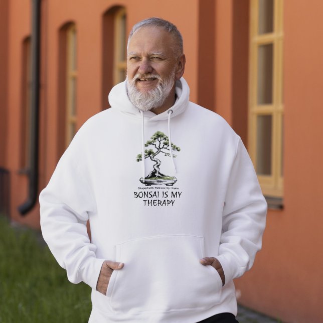 Bonsai is My Therapy funny quote for bonsai lovers Hoodie (Von Creator hochgeladen)
