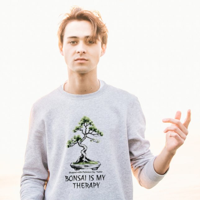 Bonsai is My Therapy funny quote for bonsai lovers T-Shirt (Von Creator hochgeladen)