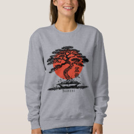 Bonsai Japanisches Kanji Personalisiert Sweatshirt