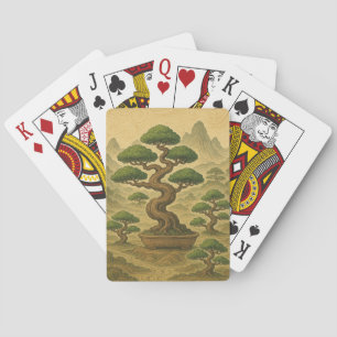 Bonsai-Landschaft Spielkarten