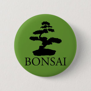 Bonsai Silhouette Button
