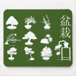Bonsai Tree Basic Styles 10 Mousepad
