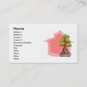 Bonsai Tree Business Card Visitenkarte